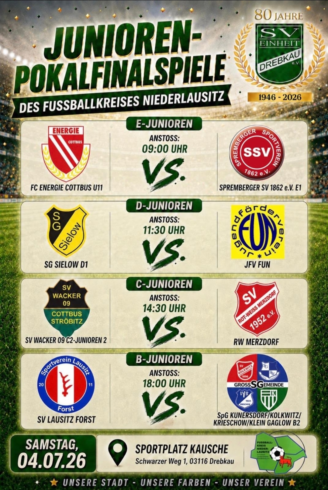 Pokalfinals Nachwuchs