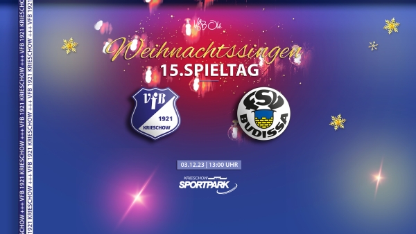 Spieltag 15 mit traditionellem Weihnachtssingen