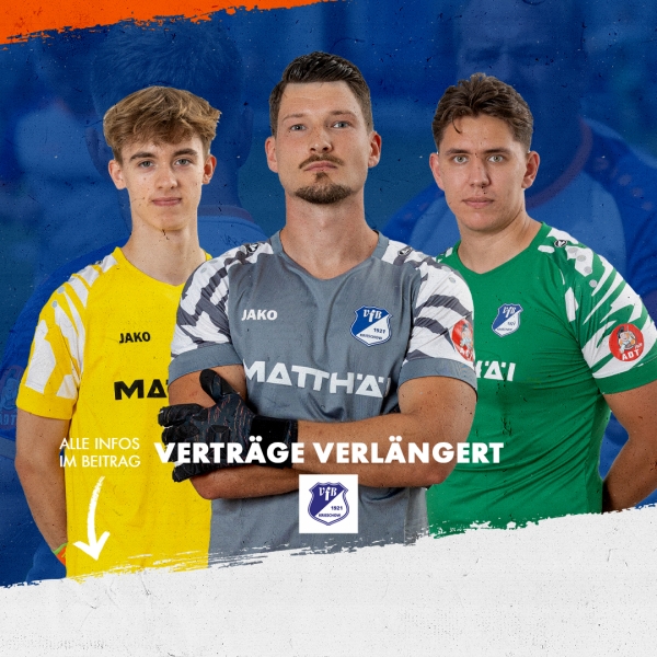 Torhütertrio bleibt an Bord – VfB verlängert mit Pflug, Mellack und Siepert