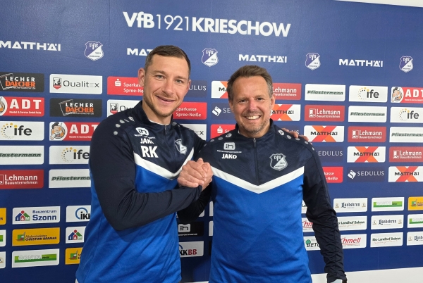 VfB Krieschow erweitert Trainerteam zur Saison 2026/2027